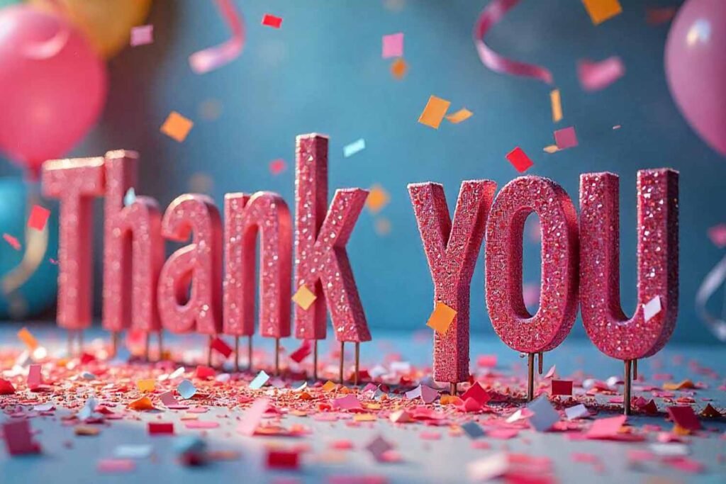 thank you for having us words
