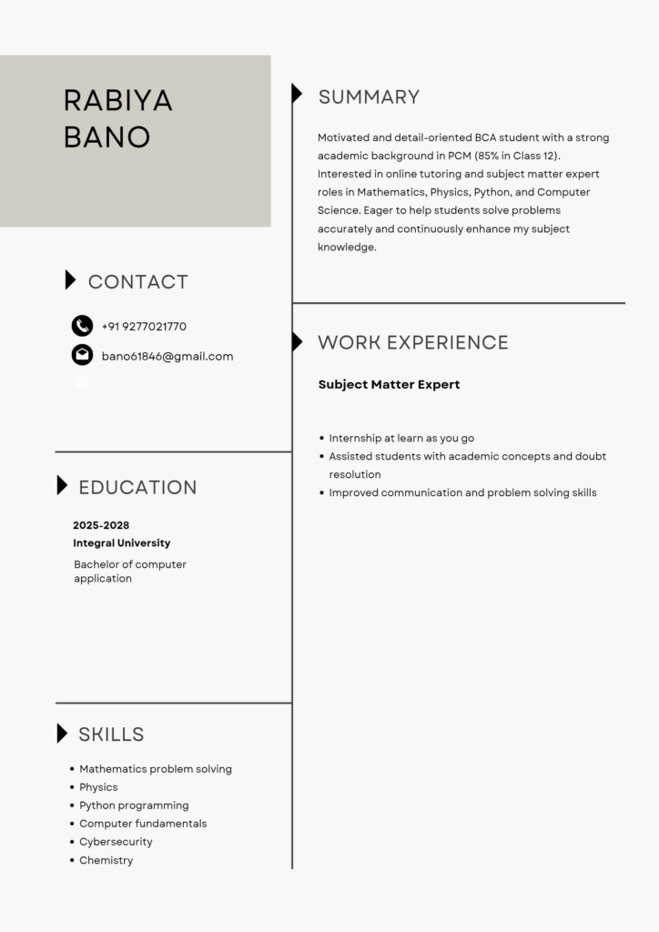 white minimalist resume 20260619 173334 0000